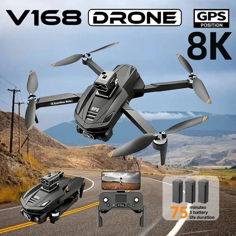 Drone Surveying - Oryginalny dron GPS V168, profesjonalna kamera