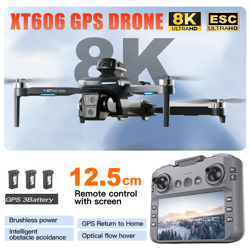 Dron XT606 MAX 3 z baterią, ka – Drone Surveying recenzja i cena