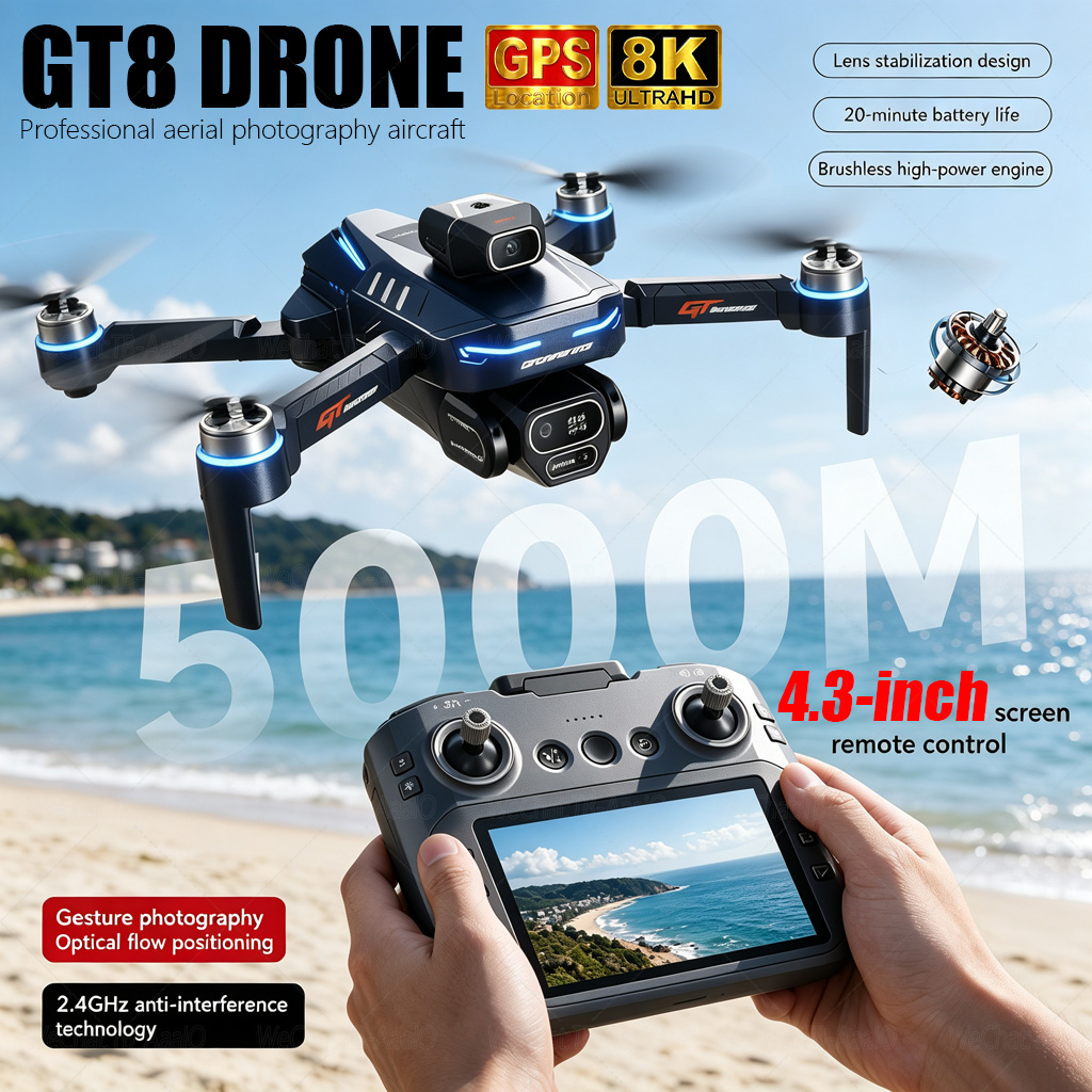 NOWY Dron GT8 HD RC 4K Profesj – Drone Surveying recenzja i cena